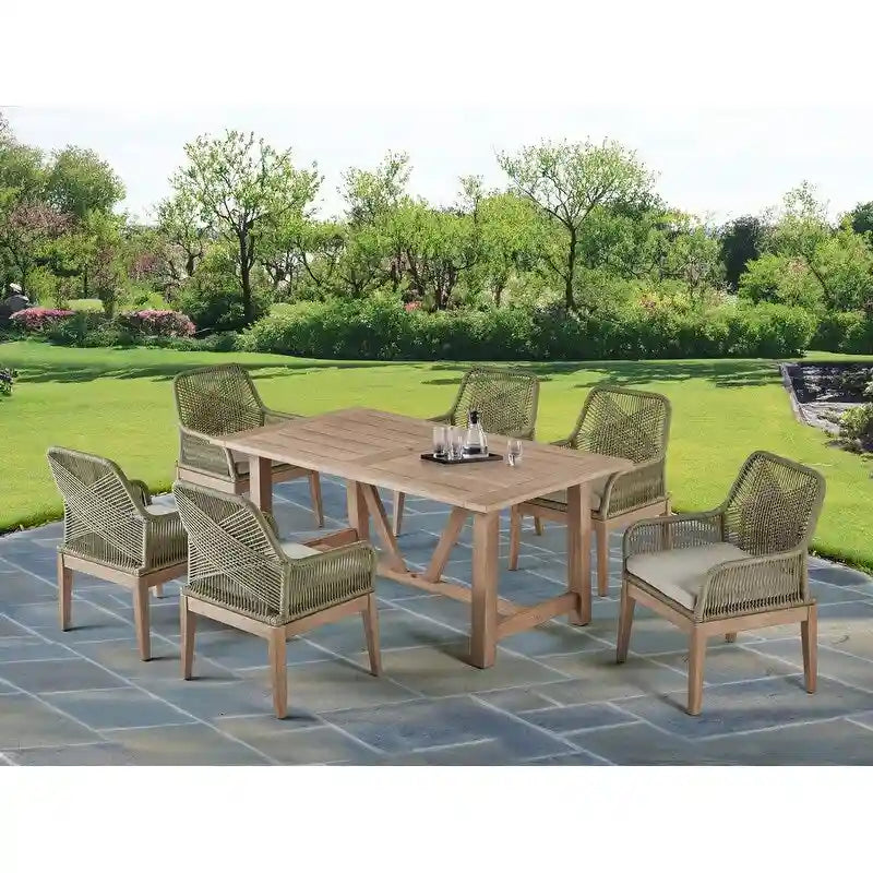 Best Quality Furniture Wood Patio Sets with Umbrella Hole