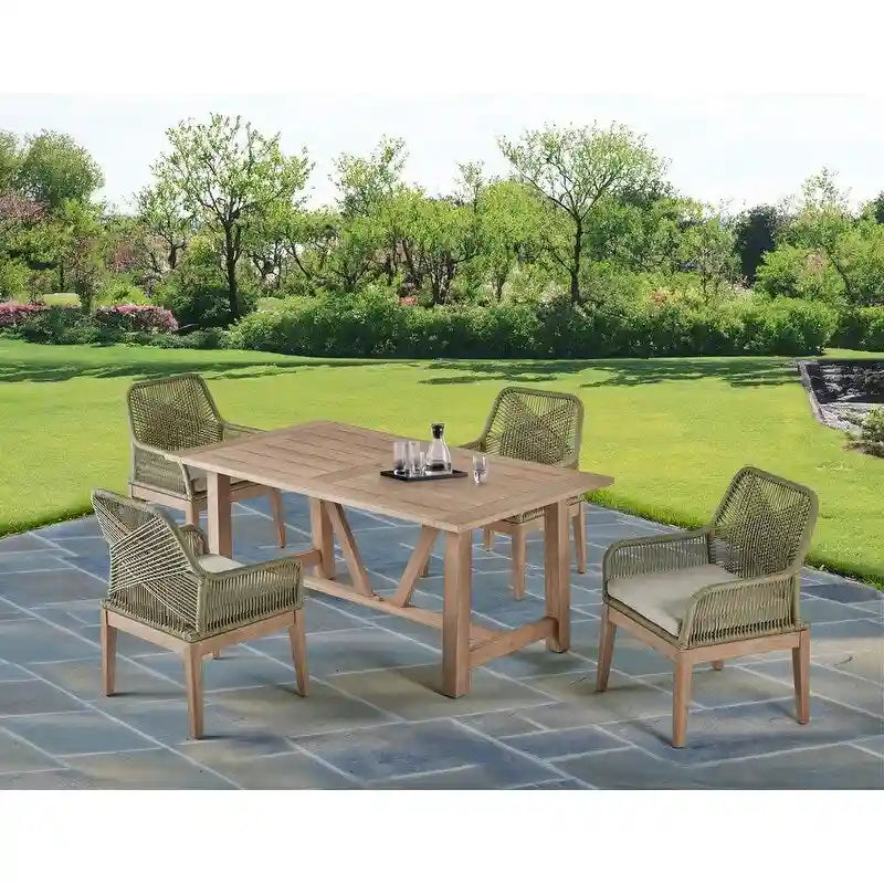 Best Quality Furniture Wood Patio Sets with Umbrella Hole