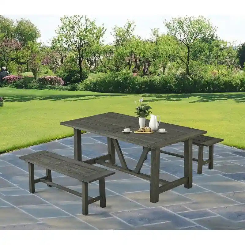 Best Quality Furniture Wood Patio Sets with Umbrella Hole