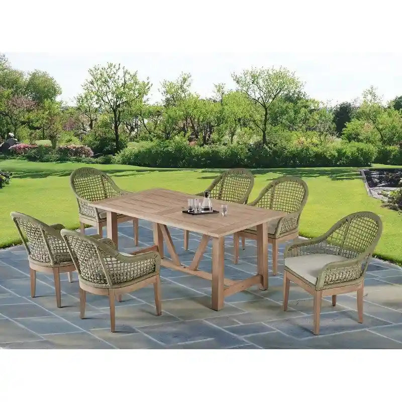 Best Quality Furniture Wood Patio Sets with Umbrella Hole
