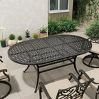 8 - Person Elliptical Outdoor Dining Set with Cushions