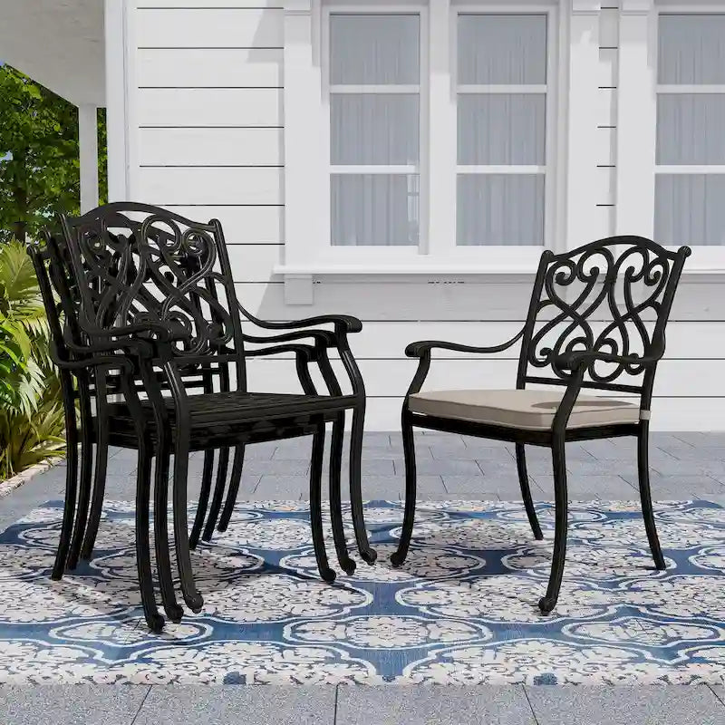8 - Person Elliptical Outdoor Dining Set with Cushions