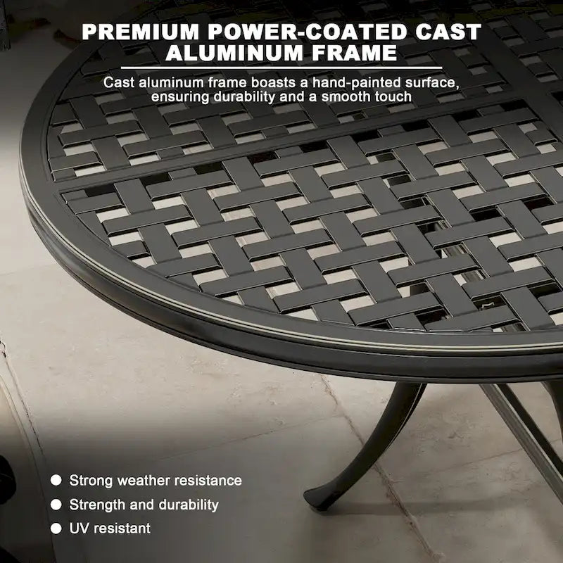 8 - Person Elliptical Outdoor Dining Set with Cushions