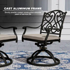 8 - Person Elliptical Outdoor Dining Set with Cushions