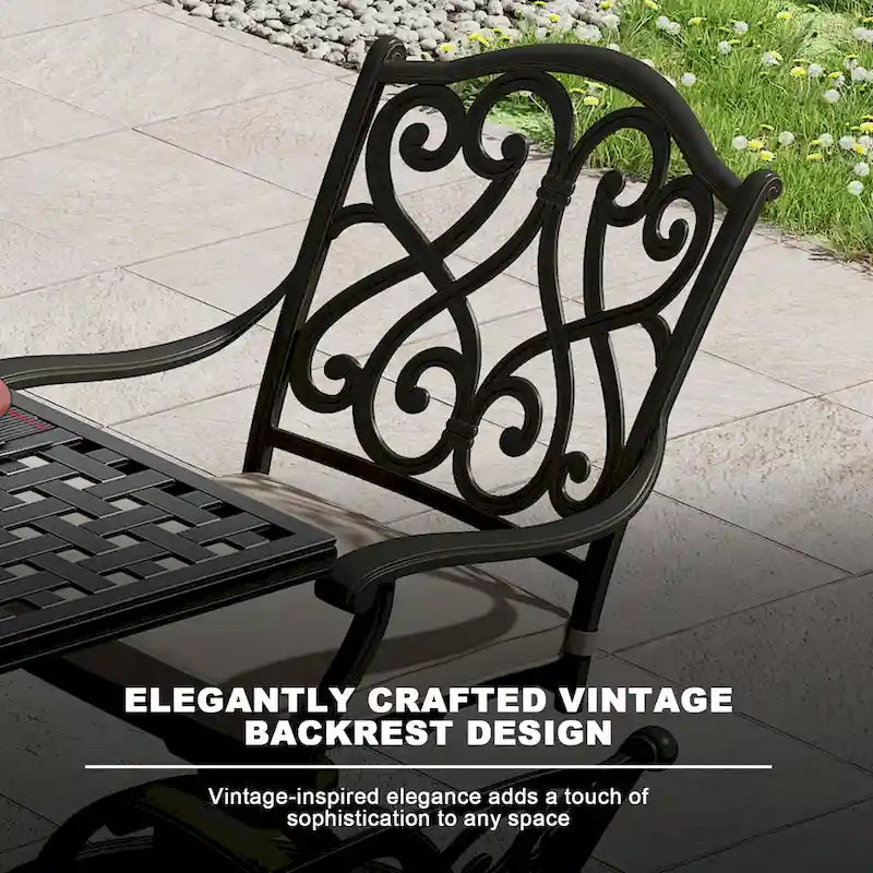 8 - Person Elliptical Outdoor Dining Set with Cushions
