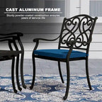 8 - Person Elliptical Outdoor Dining Set with Cushions