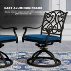 8 - Person Elliptical Outdoor Dining Set with Cushions