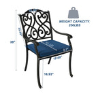 8 - Person Elliptical Outdoor Dining Set with Cushions