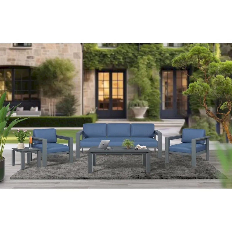 Sardinia Aluminum Frame Outdoor 84 Sofa