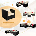 Vrakae 2 Piece Outdoor Patio Rattan Wicker Chair