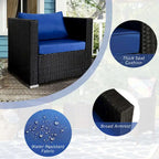Vrakae 2 Piece Outdoor Patio Rattan Wicker Chair