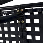 Outdoor Daybed Woven Nylon Rope Backrest with Washable Cushions
