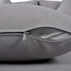 Outdoor Daybed Woven Nylon Rope Backrest with Washable Cushions