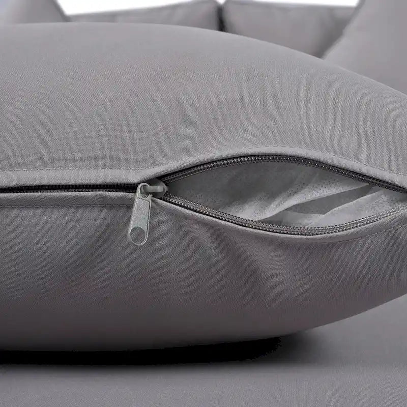 Outdoor Daybed Woven Nylon Rope Backrest with Washable Cushions