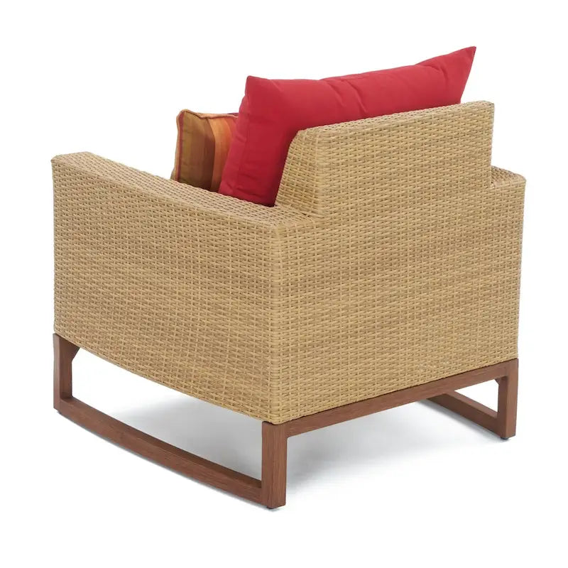 Mili 5 Piece Sunbrella Outdoor Patio Club Chair & Ottoman Set