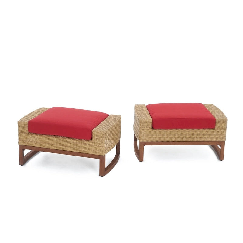 Mili 5 Piece Sunbrella Outdoor Patio Club Chair & Ottoman Set