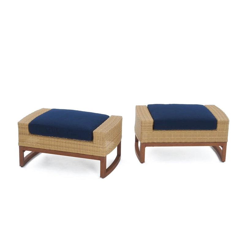 Mili 5 Piece Sunbrella Outdoor Patio Club Chair & Ottoman Set