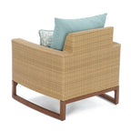 Mili 5 Piece Sunbrella Outdoor Patio Club Chair & Ottoman Set