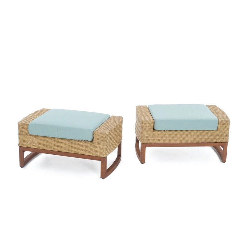 Mili 5 Piece Sunbrella Outdoor Patio Club Chair & Ottoman Set