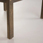 4-Piece Wood Patio Conversation Set with Acacia Wood Table and Cushions