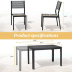 Pellebant Outdoor 5/7-Piece Patio Dining Furniture Set - N/A