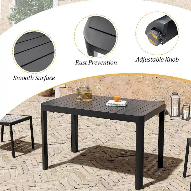 Pellebant Outdoor 5/7-Piece Patio Dining Furniture Set - N/A