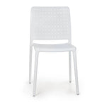 WRGHOME Modern Stacking Patio Dining Side Chair Indoor/Outdoor (Set of 2) - 33.18 H X 18.50 W X 21.85 D