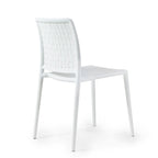 WRGHOME Modern Stacking Patio Dining Side Chair Indoor/Outdoor (Set of 2) - 33.18 H X 18.50 W X 21.85 D