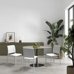 WRGHOME Modern Stacking Patio Dining Side Chair Indoor/Outdoor (Set of 2) - 33.18 H X 18.50 W X 21.85 D