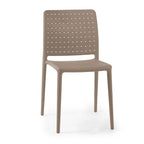 WRGHOME Modern Stacking Patio Dining Side Chair Indoor/Outdoor (Set of 2) - 33.18 H X 18.50 W X 21.85 D