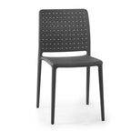 WRGHOME Modern Stacking Patio Dining Side Chair Indoor/Outdoor (Set of 2) - 33.18 H X 18.50 W X 21.85 D