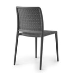 WRGHOME Modern Stacking Patio Dining Side Chair Indoor/Outdoor (Set of 2) - 33.18 H X 18.50 W X 21.85 D