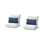 Cannes 2 Piece Sunbrella Outdoor Patio Club Chairs