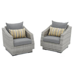 Cannes 2 Piece Sunbrella Outdoor Patio Club Chairs