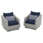 Cannes 2 Piece Sunbrella Outdoor Patio Club Chairs