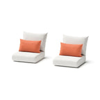Cannes 2 Piece Sunbrella Outdoor Patio Club Chairs
