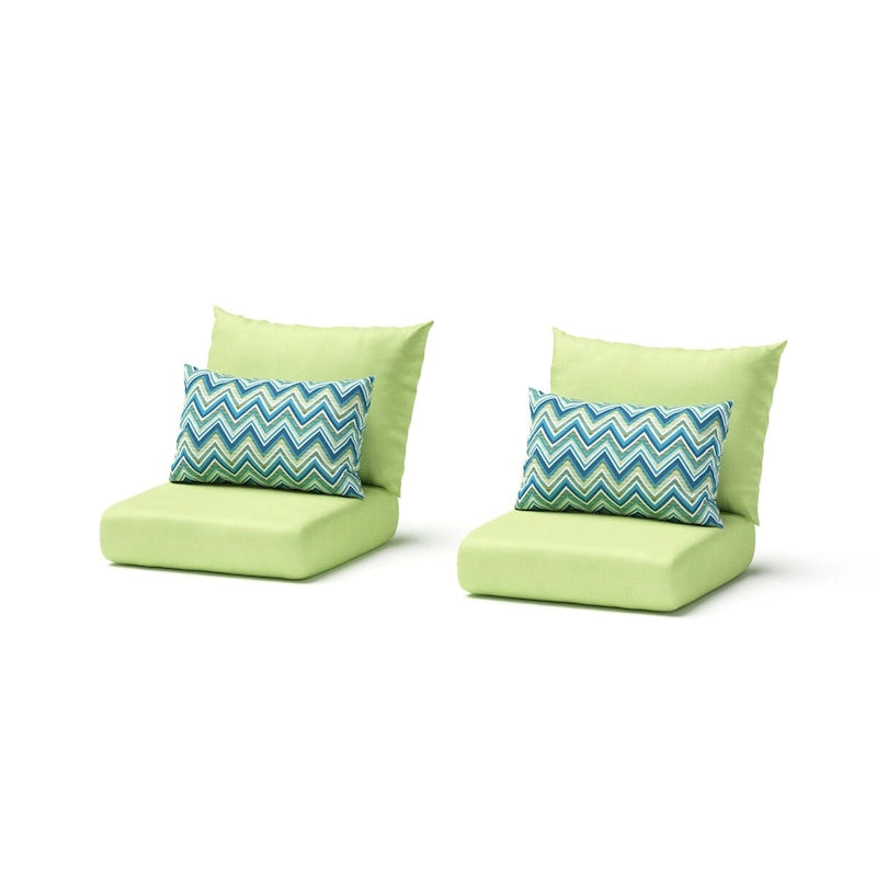 Cannes 2 Piece Sunbrella Outdoor Patio Club Chairs