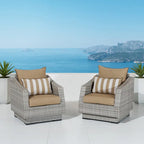 Cannes 2 Piece Sunbrella Outdoor Patio Club Chairs
