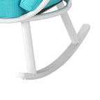 VredHom Outdoor Patio Rocking Egg Chair with Cushion and Folding Canopy