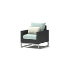 Milo Espresso 5 Piece Sunbrella Outdoor Patio Club Chair Conversation Set
