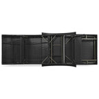 Outdoor Wicker Chaise Pull-out Lounge Chairs (Set of 2)
