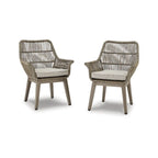 Signature Design by Ashley Beach Front Beige 5-Piece Outdoor Package - 42W x 71/94D x 30H