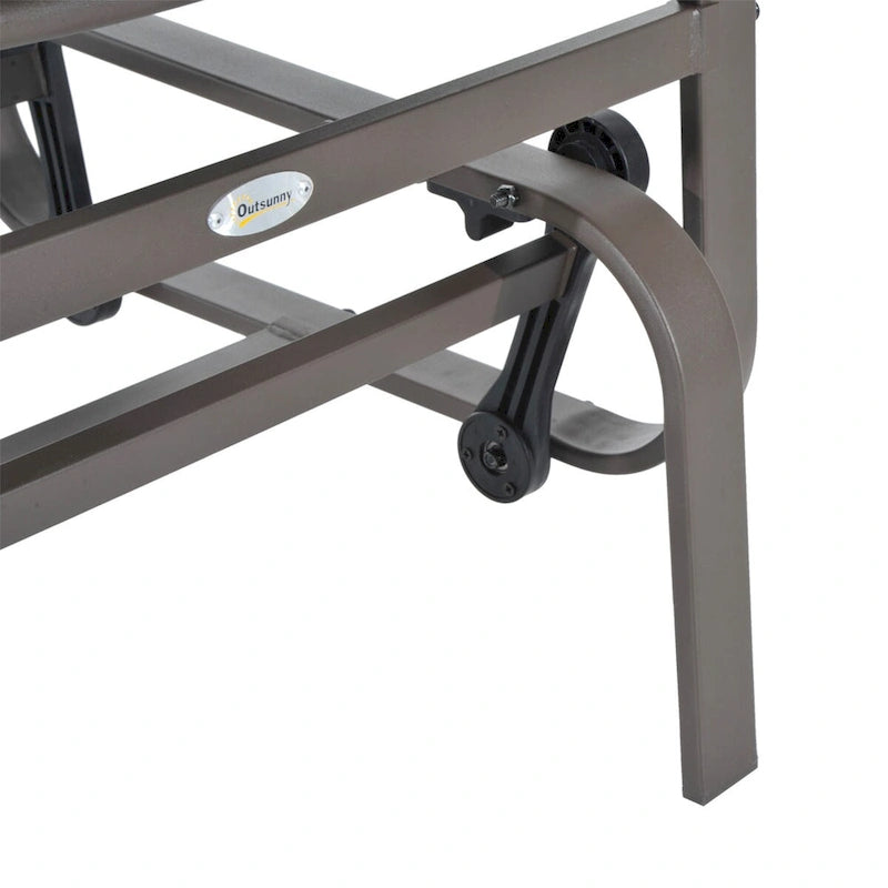 Outdoor Glider Chair with Smooth Rocking Mechanism