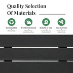 3-Piece HDPE Square High Outdoor Serving Bar Set