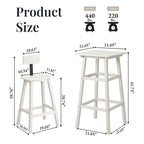 3-Piece HDPE Square High Outdoor Serving Bar Set