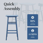 3-Piece HDPE Square High Outdoor Serving Bar Set