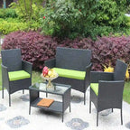 Rattan Patio Furniture Set (4 Pieces)