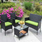 Rattan Patio Furniture Set (4 Pieces)