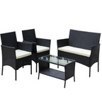 Rattan Patio Furniture Set (4 Pieces)