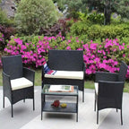 Rattan Patio Furniture Set (4 Pieces)